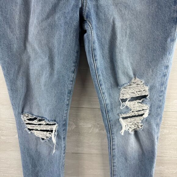Lovers and Friends Reece High Rise Rigid Destroyed Straight Jeans - Picture 5 of 11